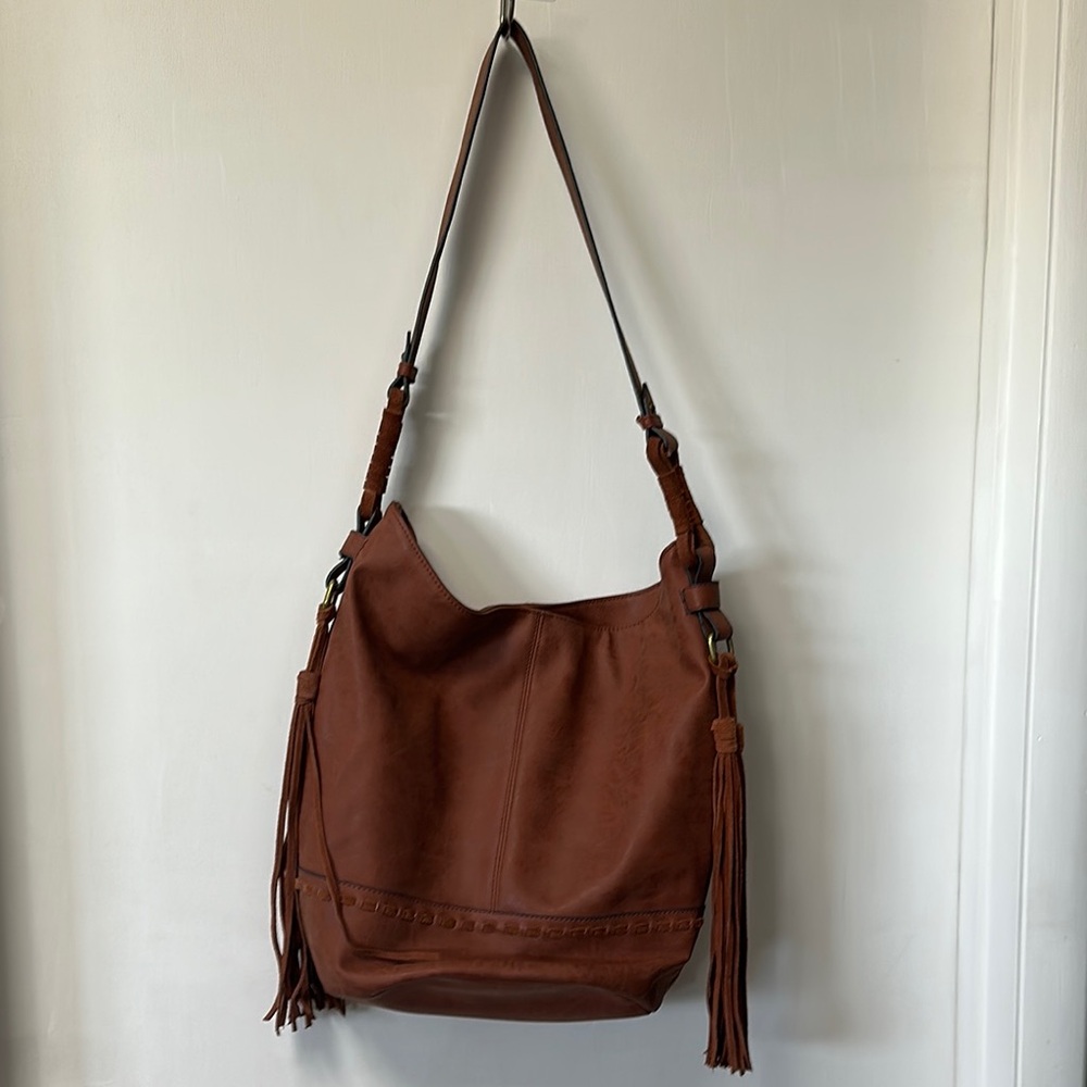 Merona Rust FauxLeather Shoulder Bag